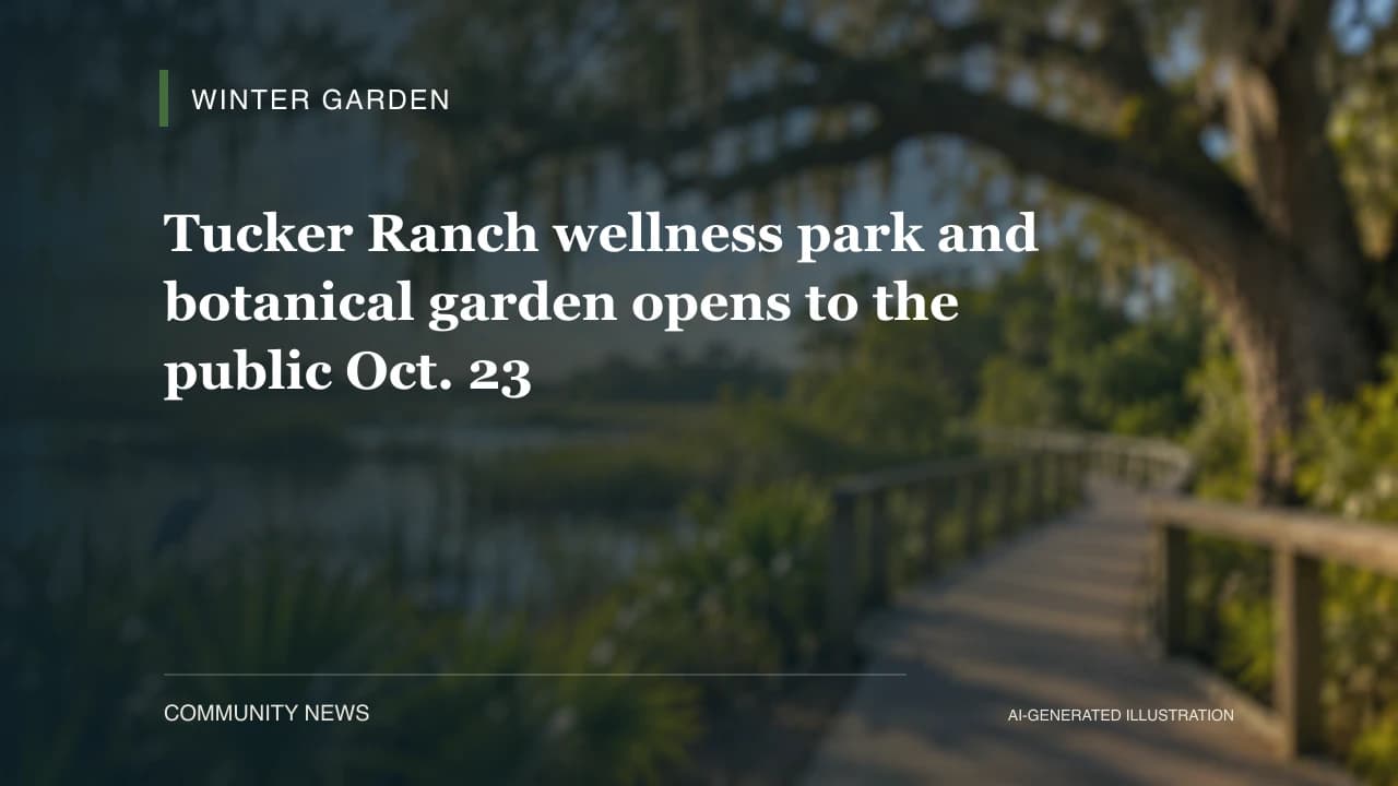 Tucker Ranch wellness park and botanical garden opens to the public Oct. 23
